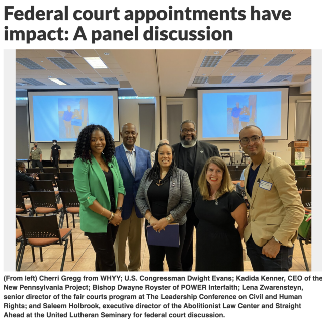 Federal court appointments have impact: A panel discussion