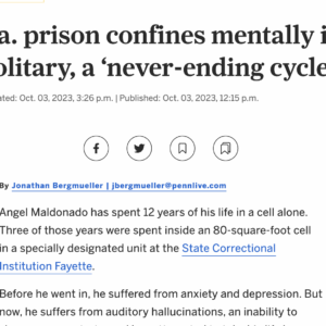 Pa. prison confines mentally ill people in solitary, a ‘never-ending cycle’: lawsuit