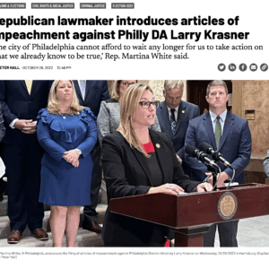 Republican lawmaker introduces articles of impeachment against Philly DA Larry Krasner