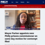 Mayor Parker appoints new Philly prisons commissioner on same day motion for contempt filed