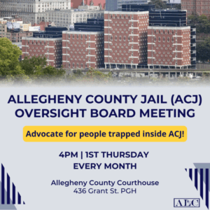Sep. 4: Allegheny County Jail Oversight Board Meeting
