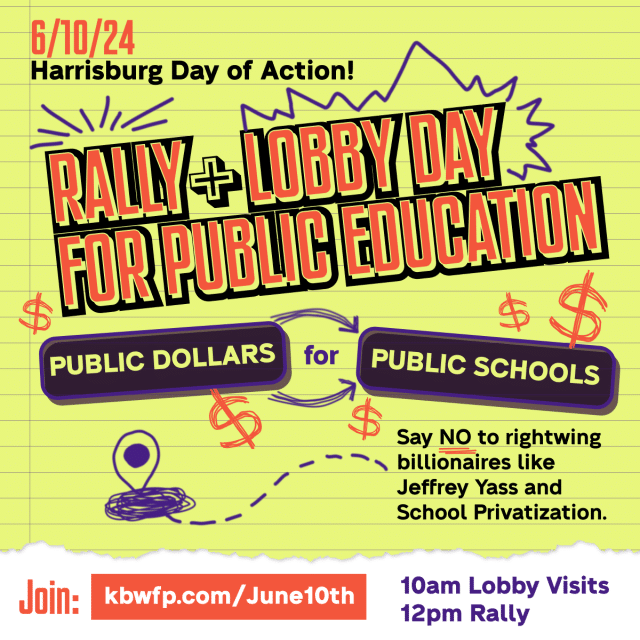 Jun. 10: Harrisburg Day of Action for Public Education
