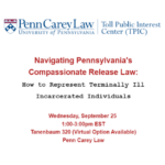 Sep. 25: CLE on Navigating Pennsylvania's Compassionate Release Law