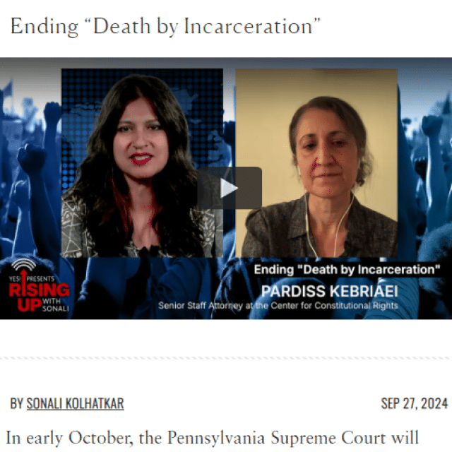 Ending “Death by Incarceration”