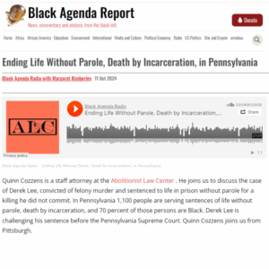 Ending Life Without Parole, Death by Incarceration, in Pennsylvania