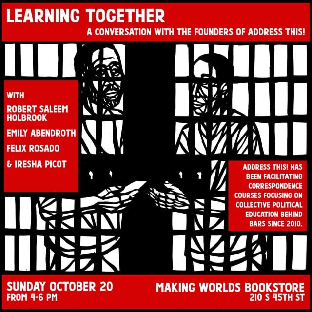 Oct. 20: Learning Together—A Conversation with the Founders of Address This!