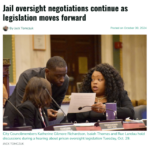 Jail oversight negotiations continue as legislation moves forward