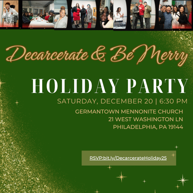 Dec. 20: Decarcerate & Be Merry Holiday Party