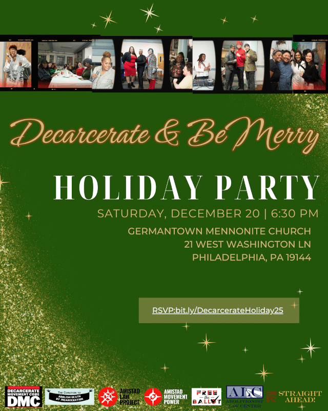 Dec. 20: Decarcerate & Be Merry Holiday Party