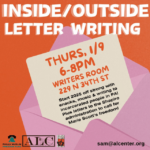 Jan. 9: Inside/Outside Letter-Writing Night