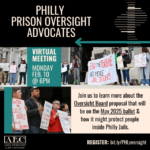 Feb. 10: Philly Prison Oversight Advocates Meeting