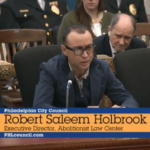 Saleem Holbrook urges Philadelphia City Council to decarcerate county jails