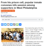 From his prison cell, popular inmate convenes info session among supporters in West Philadelphia