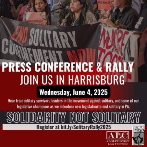 Jun. 4: Solidarity Not Solitary Day of Action