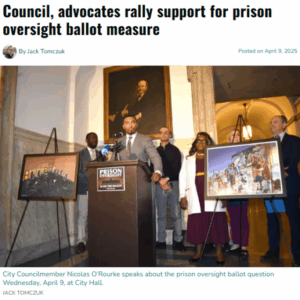 Council, advocates rally support for prison oversight ballot measure