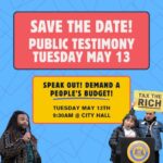 May 13: Speak Out for a People's Budget for Philly
