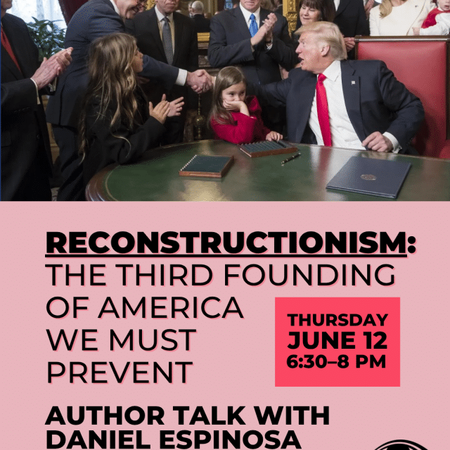 Jun. 12: Reconstructionism – A Conversation With Daniel Espinosa