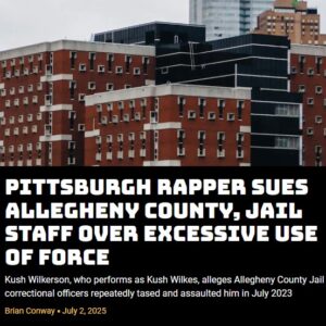 Pittsburgh rapper sues Allegheny County, jail staff over excessive use of force