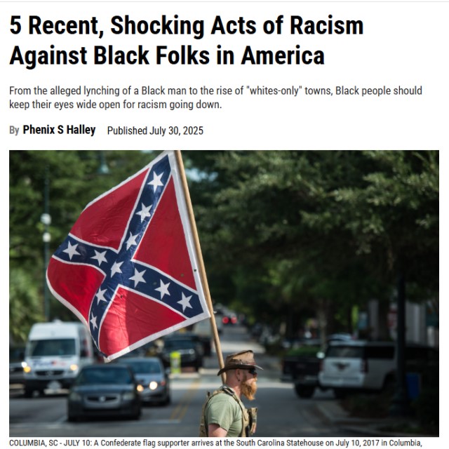 5 Recent, Shocking Acts of Racism Against Black Folks in America