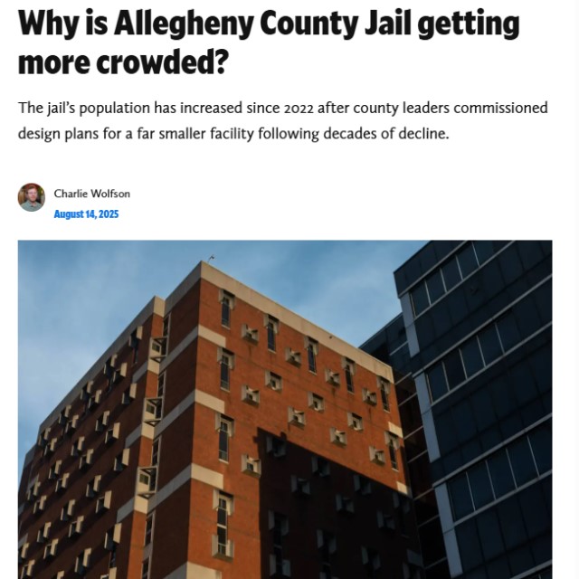 Why is Allegheny County Jail getting more crowded?