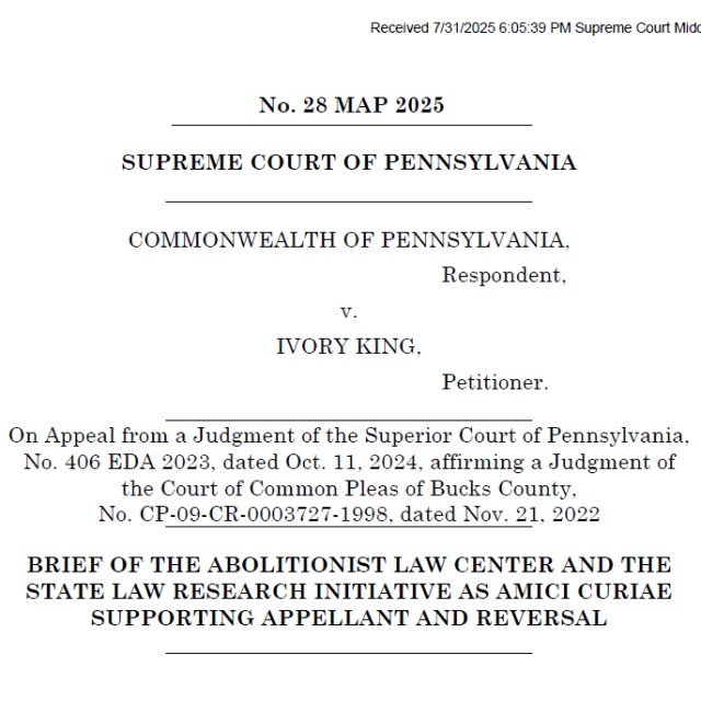 ALC Files Amicus Brief Challenging Juvenile Life Without Parole