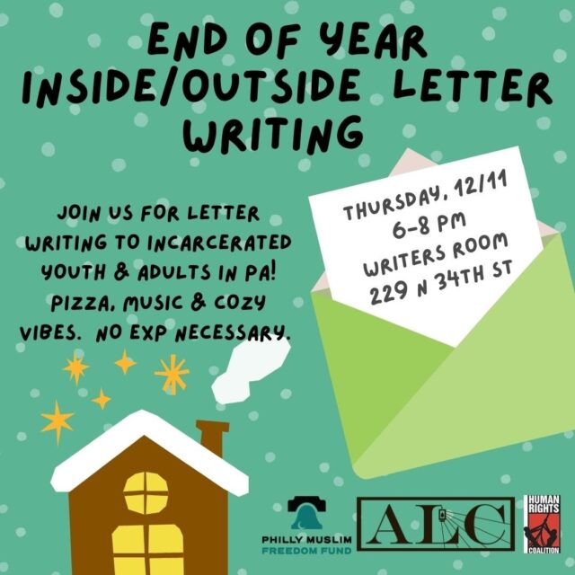 Dec. 11: Inside/Outside Letter-Writing Night