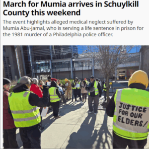 March for Mumia arrives in Schuylkill County this weekend