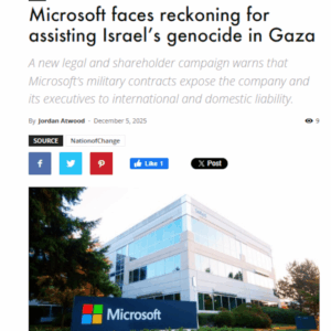 Microsoft faces reckoning for assisting Israel’s genocide in Gaza