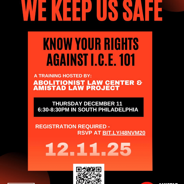 Dec. 11: Know Your Rights Against ICE 101 Training