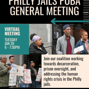 Jan. 20: Philly Jails POBA General Meeting