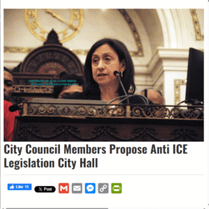 City Council Members Propose Anti ICE Legislation City Hall