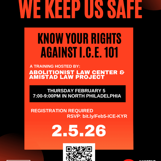 Feb. 5: Know Your Rights Against ICE–101 Training