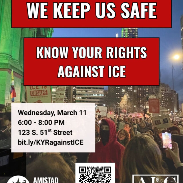 Mar. 11: Know Your Rights Against ICE–101 Training