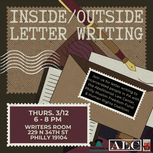 Mar. 12: Inside/Outside Letter-Writing Night