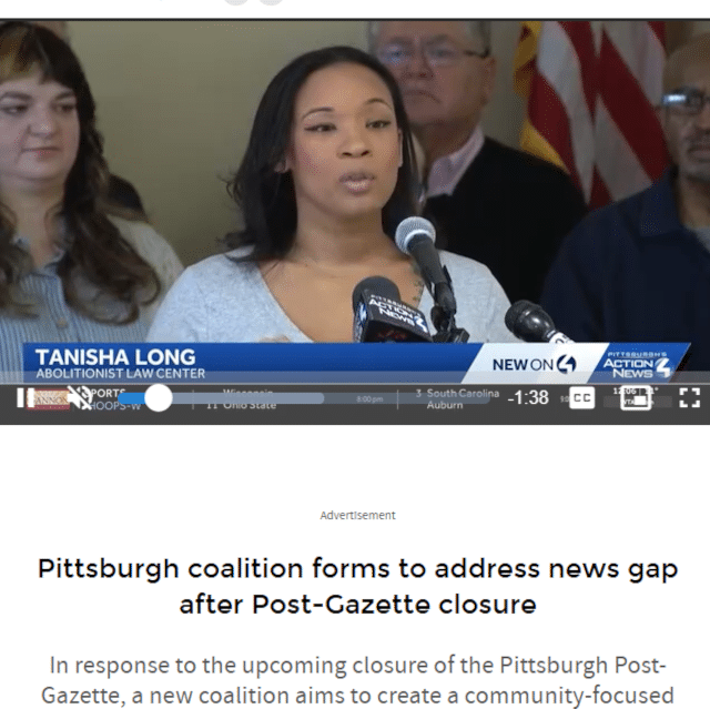 Pittsburgh coalition forms to address news gap after Post-Gazette closure