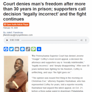 Court denies man’s freedom after more than 30 years in prison; supporters call decision ‘legally incorrect’ and the fight continues
