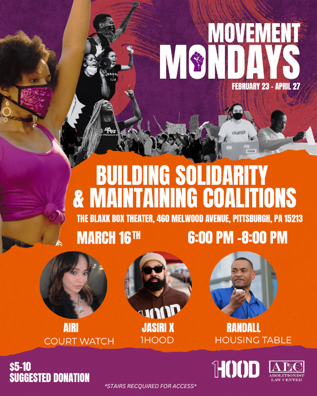Mar. 16: Movement Mondays – Building Solidarity & Maintaining Coalitions