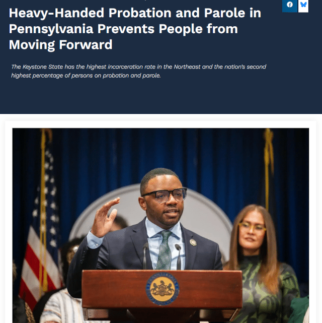 Heavy-Handed Probation and Parole in Pennsylvania Prevents People from Moving Forward