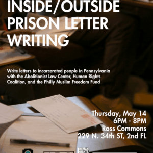May 14: Inside/Outside Letter-Writing Night