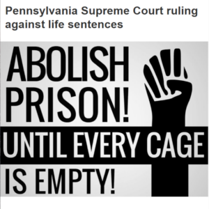 Pennsylvania Supreme Court ruling against life sentences