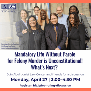 Apr. 27: Felony Murder Law in PA After Commonwealth v. Lee – Discussion