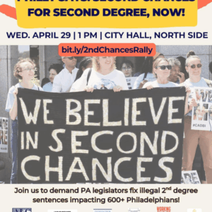 Apr. 29: Second Chances for Second Degree in Philly, Now!