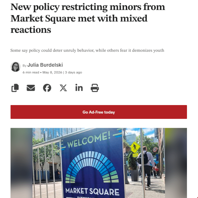 New policy restricting minors from Market Square met with mixed reactions
