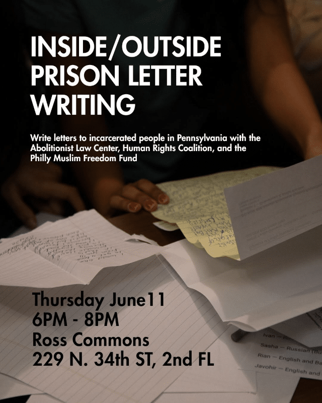 Jun. 11: Inside/Outside Letter-Writing Night