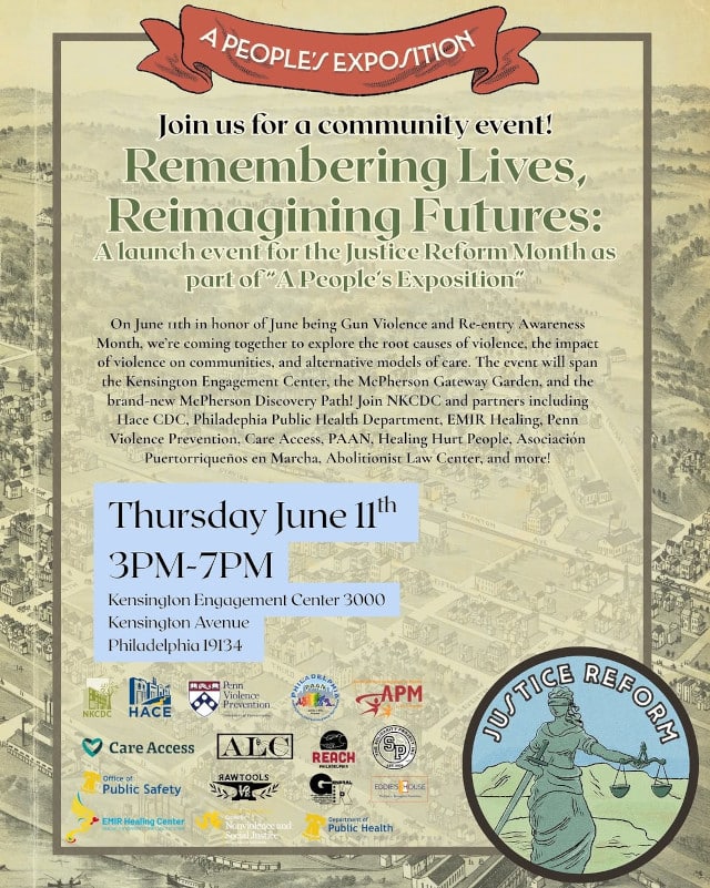 Jun. 11: A People's Exposition: Justice Reform Exhibit Kickoff