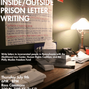 Jul. 9: Inside/Outside Letter-Writing Night
