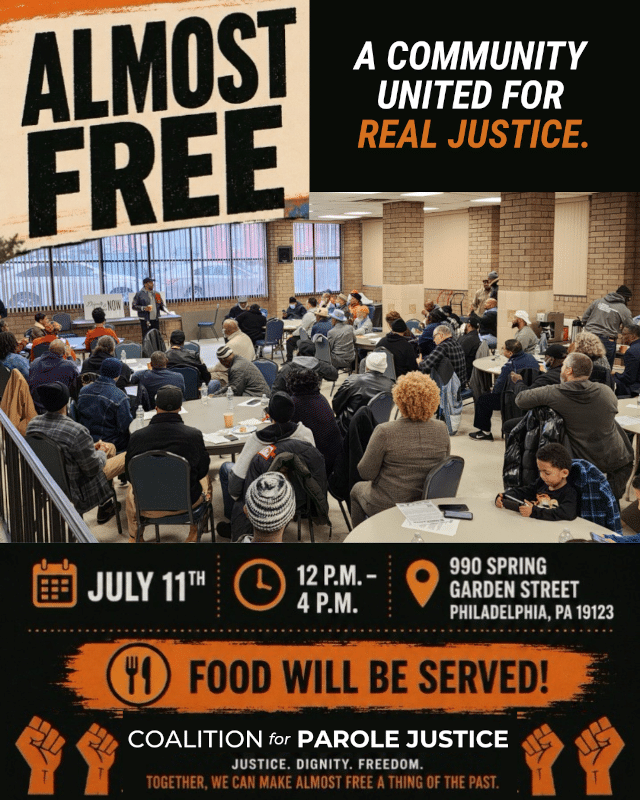 Jul. 11: Parole Justice Coalition Monthly Community Meeting