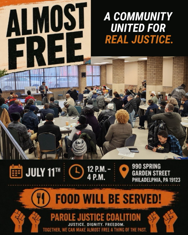Jul. 11: Parole Justice Coalition Monthly Community Meeting