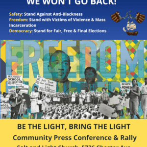 Jul. 22: Be the Light, Bring the Light – Community Press Conference and Rally