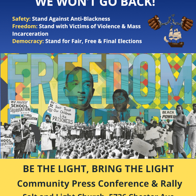 Jul. 22: Be the Light, Bring the Light – Community Press Conference and Rally